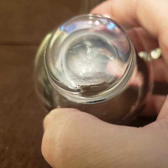 Small Libbey Mid Century Silver Stripe‎ Glass Pitcher With 2 Glasses - Picture 8 of 14